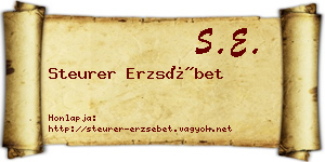 Steurer Erzsébet névjegykártya