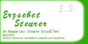 erzsebet steurer business card